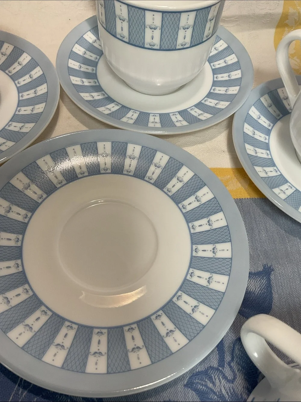 5 Martha Stewart cup and saucer sets. Vintage 2005